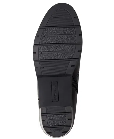 Easy Spirit Women's Carter Eflex Buckle Strap Block Heel Booties In Black