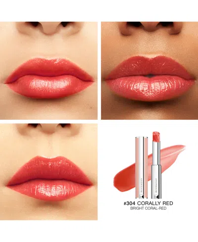 Givenchy Rose Perfecto Lip Balm 24h Hydration 304 Corally Red .09 oz