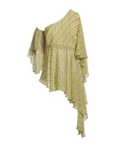 W Les Femmes By Babylon Woman Top Yellow Size 10 Polyamide In Multi