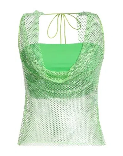 Giuseppe Di Morabito Woman Top Lime Green Size M/l Polyamide In Green