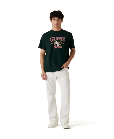 Guess Men's Quatro G Short Sleeve T-shirt In Green