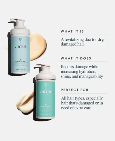 Virtue Jumbo Size Recovery Shampoo & Conditioner Duo (limited Edition) In Transparent
