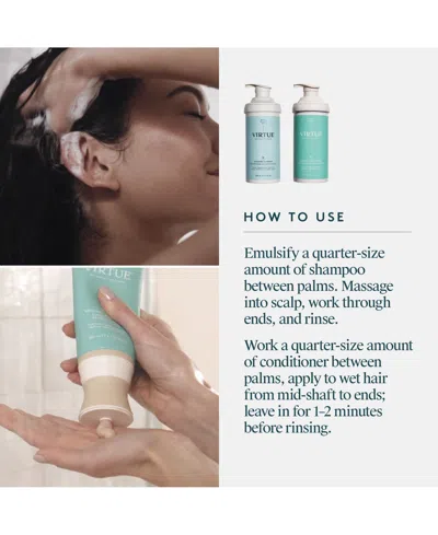 Virtue Jumbo Size Recovery Shampoo & Conditioner Duo (limited Edition) In Transparent