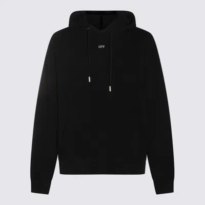Off-white Hooded Sweatshirt Featuring Graphic Print In Black