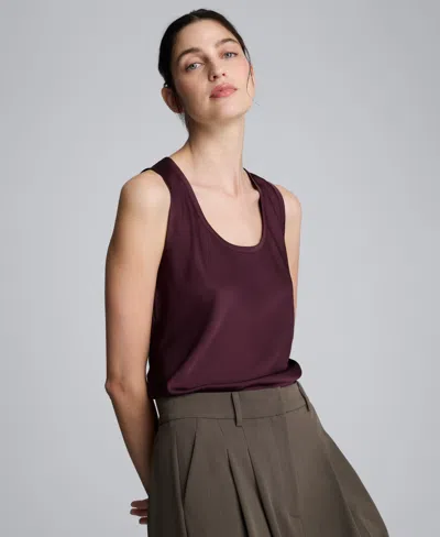 Kenneth Cole Women's Scoop Neck Sleeveless Tank Top In Gray