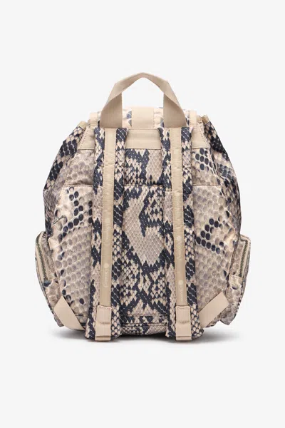 Roberto Cavalli Napoli Python Backpack In Brown