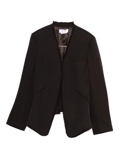 Alexander Mcqueen Women Wool Single-breastded Jacket In Black