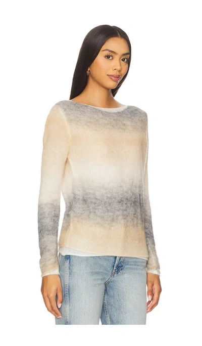 Line & Dot Abstract Ombre Sweater In Multi