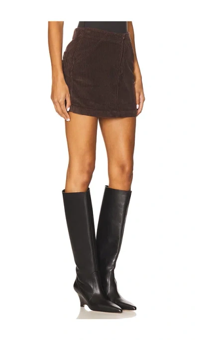 Pistola Uma Corduroy Skirt In Mocha In Brown