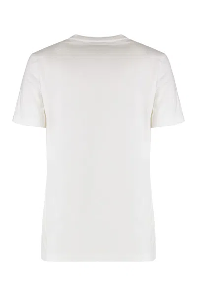 Maison Kitsuné Baby Fox Patch Regular Tee Shirt In White