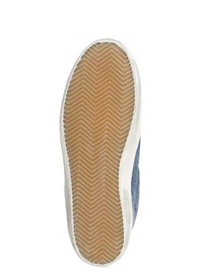 Golden Goose Sneakers Low-top Super-star In Suede In Blue