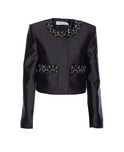 Self-portrait Jacket In Black