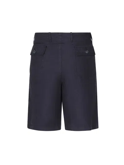 Fedeli Linen Bermuda Shorts In Multi