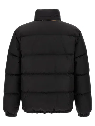 Burberry Men Snowdown Down Jacket With Checked Profile In Black
