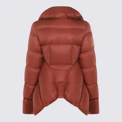 Rick Owens Insulated Long Sleeve Puffer Jacket In Red