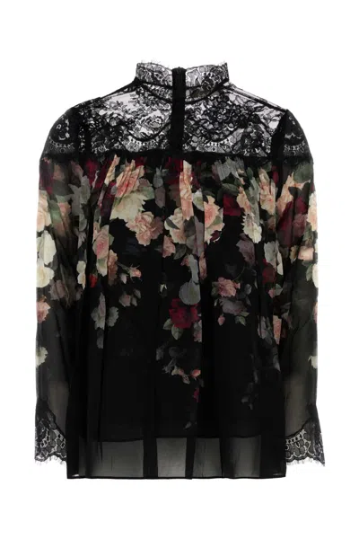 Zimmermann Blusa Hypnotic In Crepe Stampato  Donna In Black