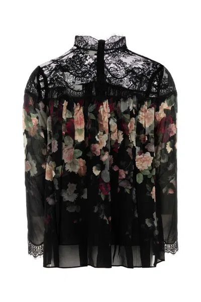 Zimmermann Blusa Hypnotic In Crepe Stampato  Donna In Black