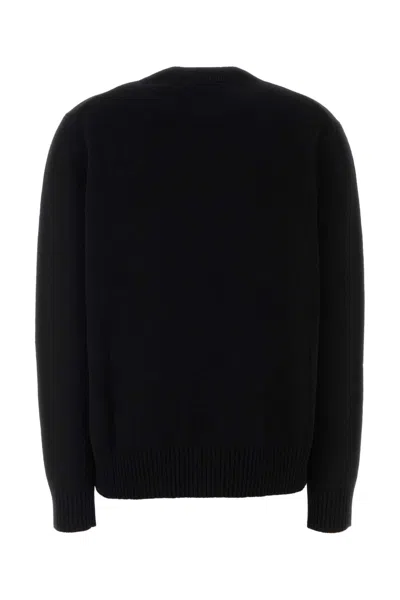 Givenchy Womens Black Brand-intarsia Round-neck Wool And Cashmere Sweater