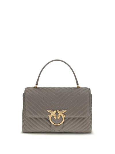 Pinko Love Lady Handbag In Gray