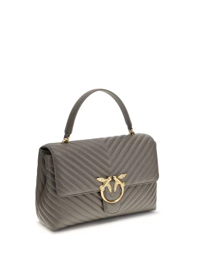 Pinko Love Lady Handbag In Gray