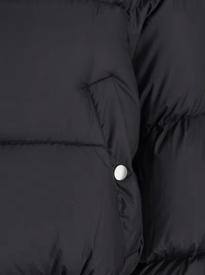 Rick Owens Down Jacket With Hood In Black