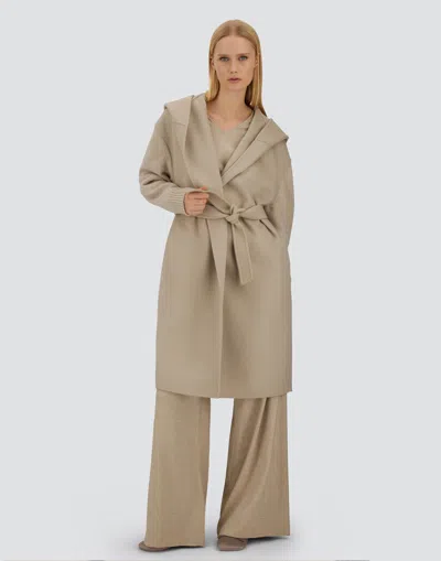 Herno Resort Coat In Double Faced Pure Wool In Brown