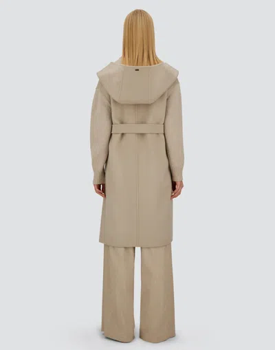 Herno Resort Coat In Double Faced Pure Wool In Brown