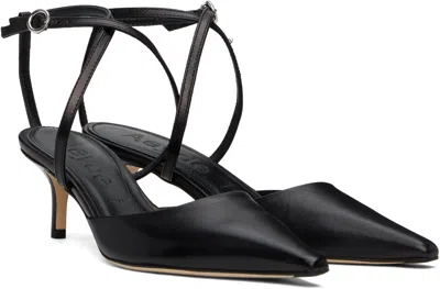 Aeyde Woman Pumps Black Size 7 Leather In Black