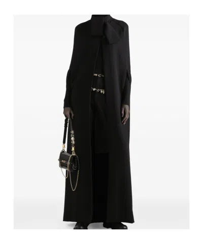 Dolce & Gabbana Double Wool Crepe Midi Skirt In Black