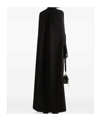 Dolce & Gabbana Double Wool Crepe Midi Skirt In Black
