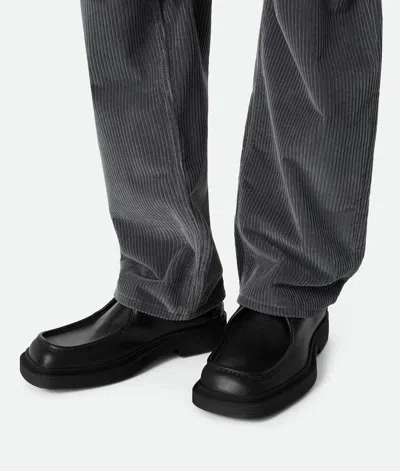 Bottega Veneta Black Leather Ben Lace-up Shoes In Black