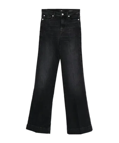 7 For All Mankind Tailorless Dojo Jeans With Front And Back Pockets In Gray