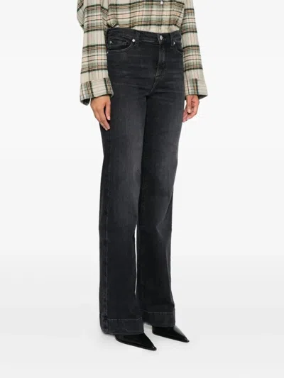 7 For All Mankind Tailorless Dojo Jeans With Front And Back Pockets In Gray