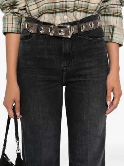 7 For All Mankind Tailorless Dojo Jeans With Front And Back Pockets In Gray