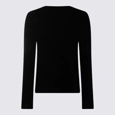Thom Krom Distressed Long-sleeve Sweater In Black