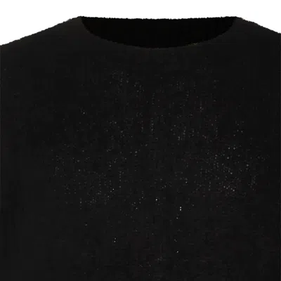 Thom Krom Distressed Long-sleeve Sweater In Black
