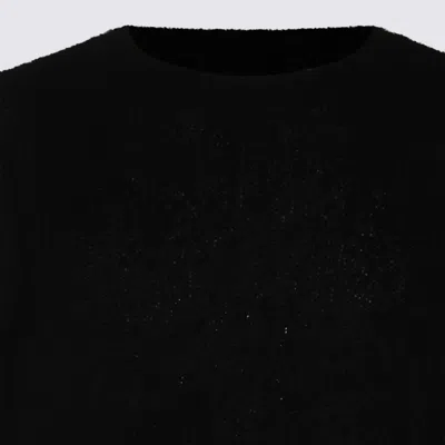 Thom Krom Distressed Long-sleeve Sweater In Black