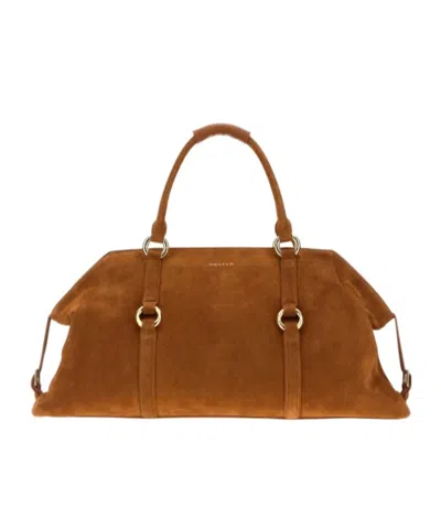 Alexander Mcqueen Farringdon Maxi Handbag Structured Shape In Brown