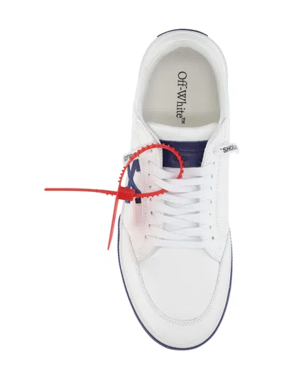Off-white Arrow-logo Leather Sneakers In White