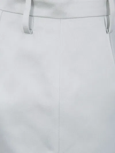 N°21 Satin Pencil Skirt In White