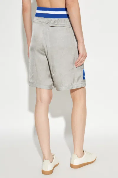 Off-white Elastic Waist Shorts In Gray
