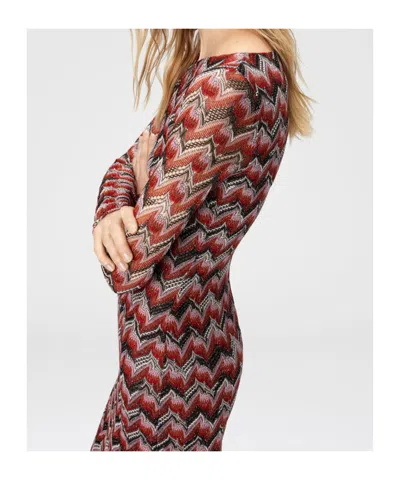 Missoni Midikleid Mit U-boot-ausschnitt In Multi