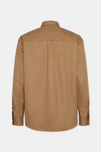 Dsquared2 Chest-pockets Button-up Shirt In Brown