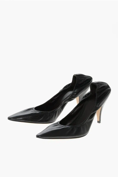 The Row Leather Liisa Point Toe Pumps 8cm In Black