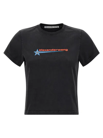 Alexander Wang T-shirt With Logo In Black