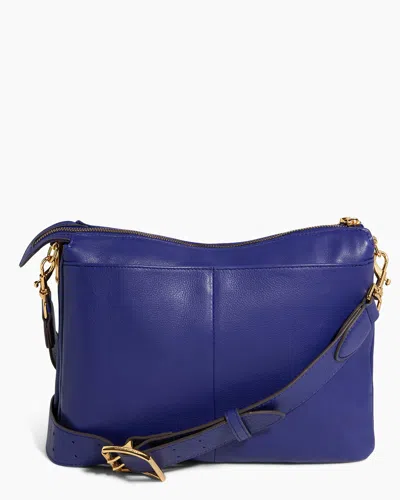 Aimee Kestenberg Famous Leather Large Crossbody Bag In Blue