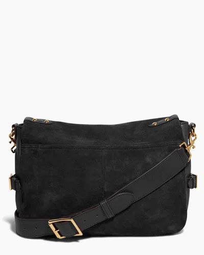 Aimee Kestenberg Gramercy Suede Messenger Bag In Black
