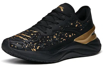 Anta Chuang 2.0 Lace-up Running Shoes 'black Gold' In Multi