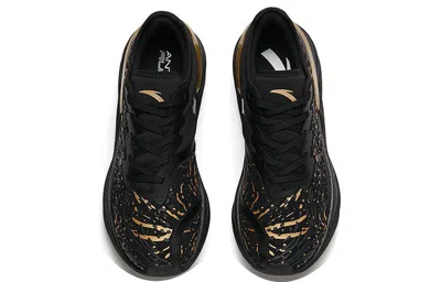 Anta Chuang 2.0 Lace-up Running Shoes 'black Gold' In Multi