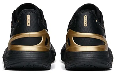 Anta Chuang 2.0 Lace-up Running Shoes 'black Gold' In Multi